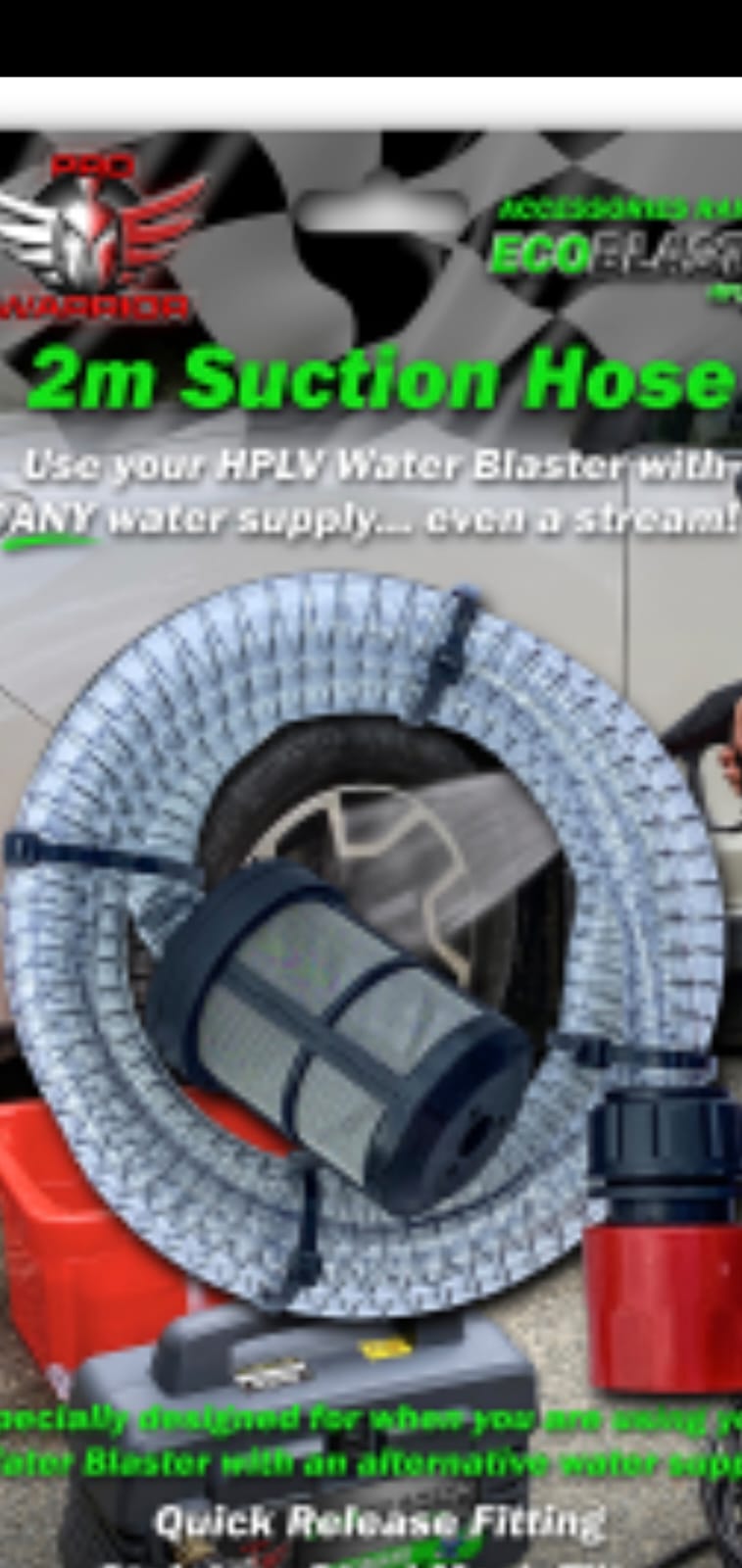 Pro Warrior Pro Warrior 2m Suction Hose pw2msh043