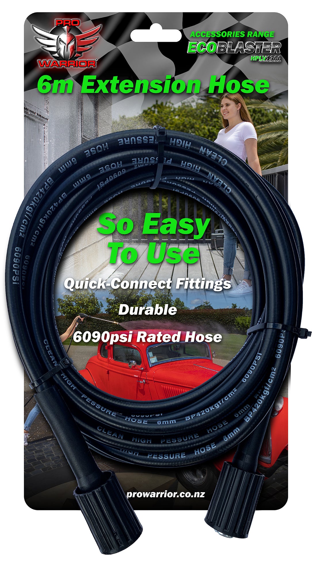 Pro Warrior Eco Blaster 6.5 Meter Extension Hose pw6meh042