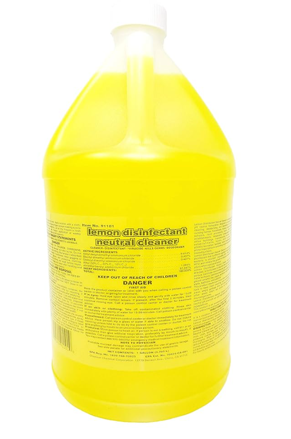 CHEMCOR LEMON DISINFECTANT 1-GAL mv11-074