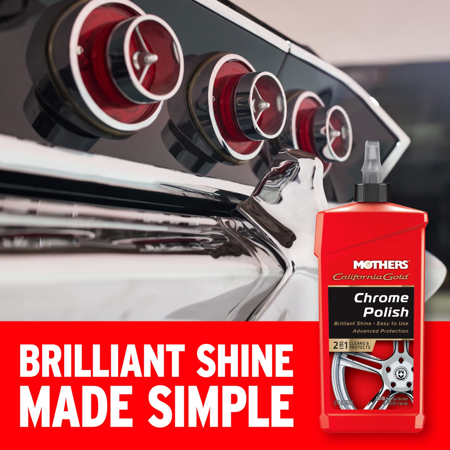 California Gold Chrome Polish 355mls 05212