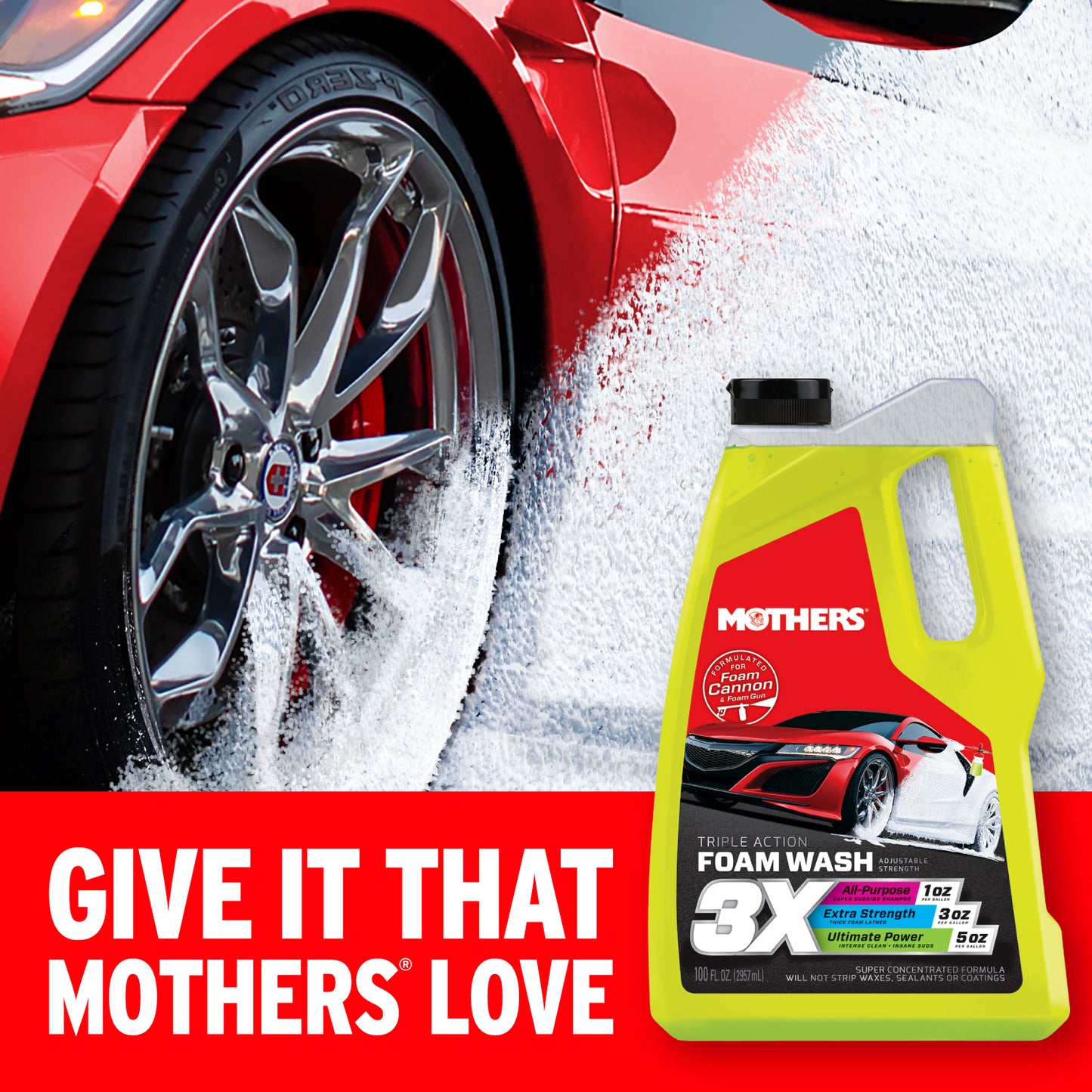 3X Triple Action Foam Wash 2.95L 05610