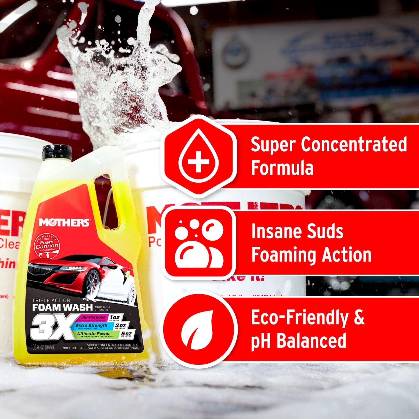 3X Triple Action Foam Wash 2.95L 05610