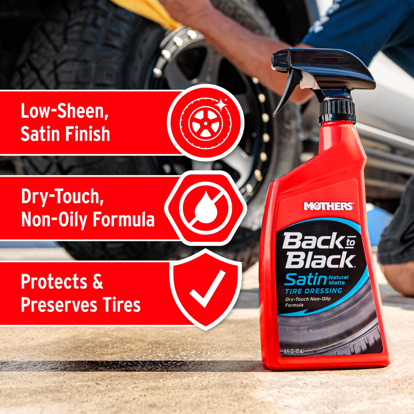 Back-To-Black Satin Tire Dressing 06816